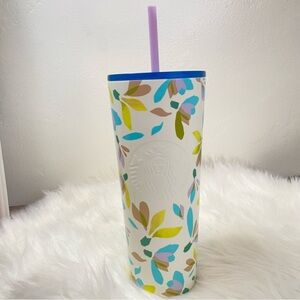 Starbucks Winter 2023 Stainless Steel SNOW DROP 24oz Venti Cold Cup Tumbler